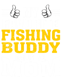 My Favorite Fishing Buddy Calls Me Mom Gift Valucap Bio-Washed Visor