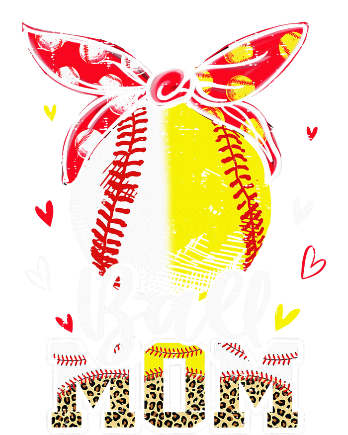 Ball Mom Baseball Softball Mom Mothers Day Mama T-Shirt