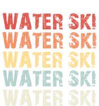 Retro Water Ski Lover Gift Waterski Love Funny Gift Skiing Gift Full Zip Hoodie