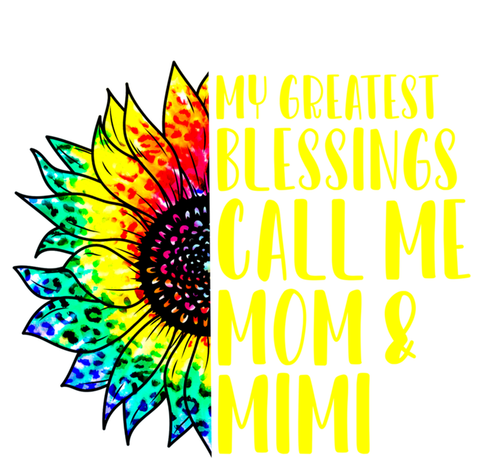 My Greatest Blessings Call Me Mom Mimi Sunflower Tie Dye Meaningful Gift Sustainable Beanie