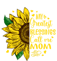 My Greatest Blessings Call Me Mom Sunflower Funny Gift Valucap Bio-Washed Visor