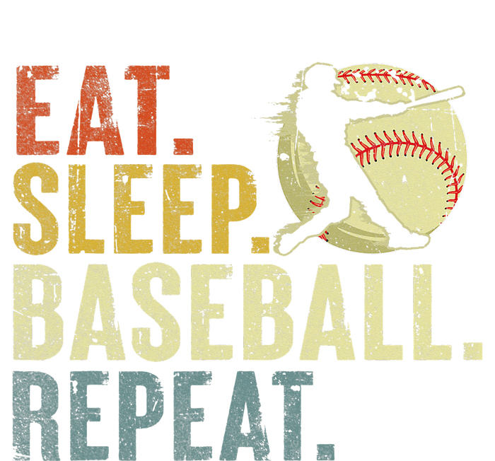 Eat Sleep Baseball Repeat Funny Baseball Lover T-Shirt