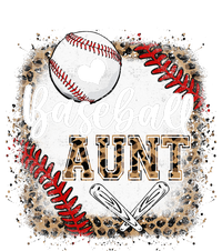 Funny Baseball Auntie Vintage Leopard Baseball Pride Gift Poster