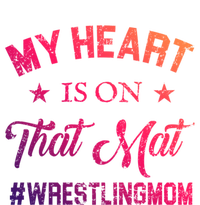 My Heart Is On That Mat Wrestling Mom Gift Zip Tote Bag