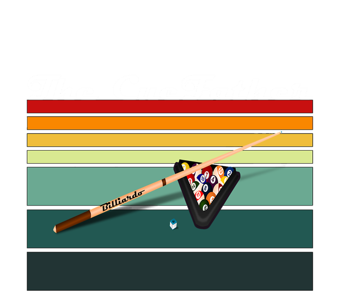 Father's Day The Cue Father Fantasy Billiards Funny Pool Billiards Gift For Dad Stripe Pom Pom Beanie