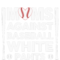 Moms Against White Baseball Pants Funny Groovy Baseball Mama T-Shirt