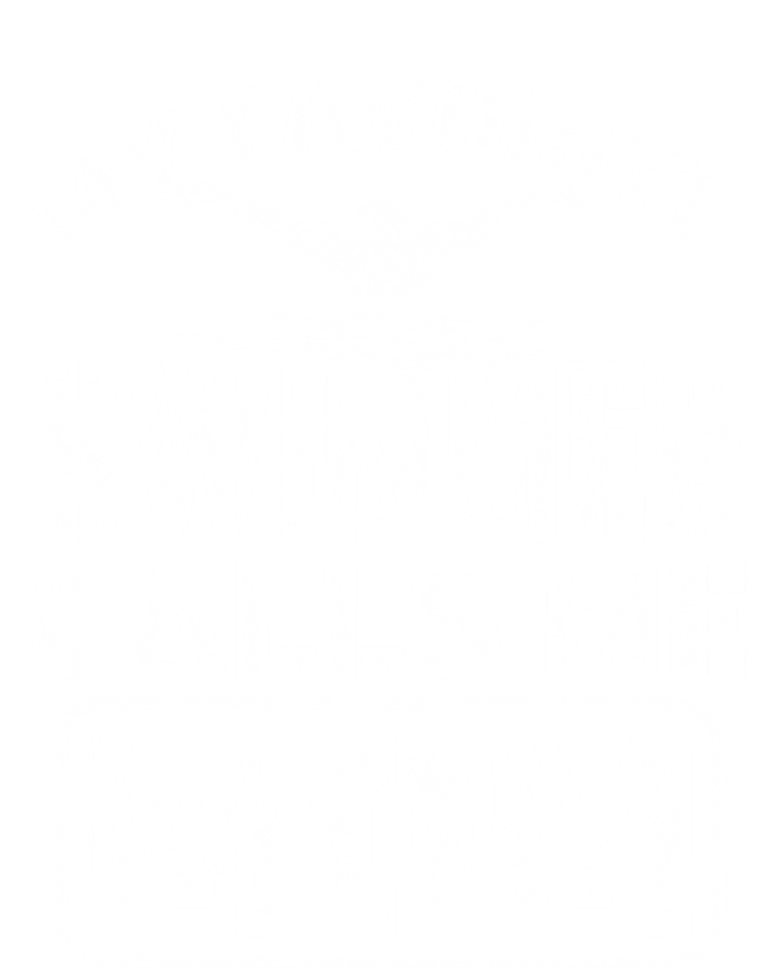 My Favorite Swimmer Calls Me Mom Funny Swimming Mom Gift Sweatshirt