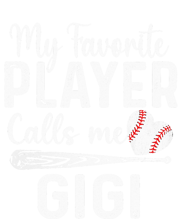 My Favorite Player Calls Me Gigi Baseball Heart saying Women's V-Neck T-Shirt