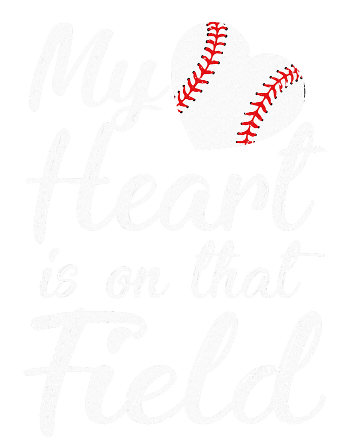 My Heart is on That Field Tee Baseball Softball Mom Gifts Insulated Varsity Jacket