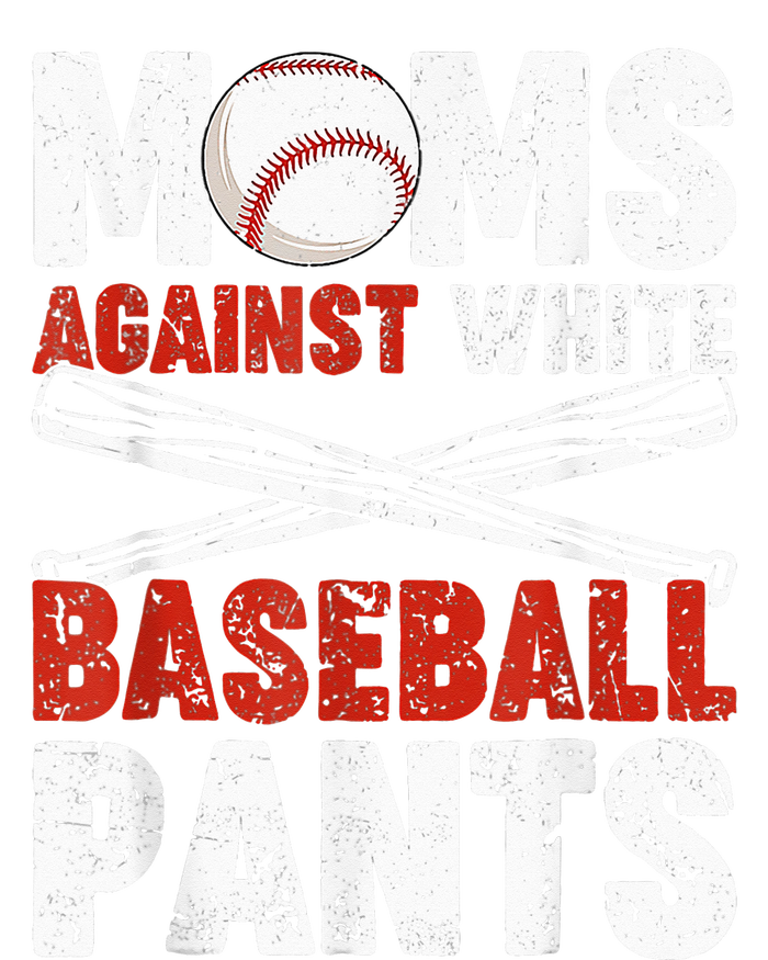 Moms Against White Baseball Pants Funny Mom Apparel Vintage Drawstring Bag