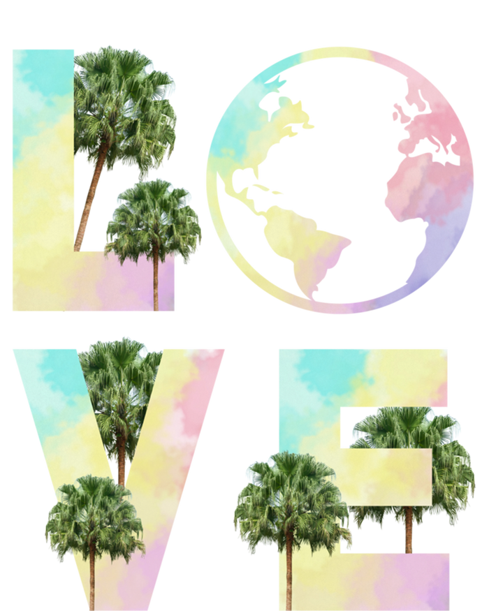 Save Love World Palm Trees Plant Day Tee Save The Plants Cute Gift T-Shirt