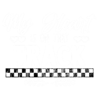 My Heart Is On That Track Drag Racing Race Car Driver Gift Cool Gift Ladies Long Sleeve Shirt