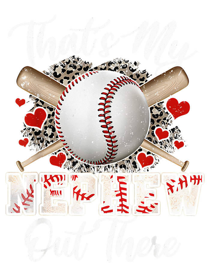 That's My Nephew Out There Baseball Aunt Auntie Mothers Day Women's Flannel Pajama Set