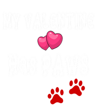 My Valentine Has Paws Dog Mom Dad Valentine's Day Gift Kids Hoodie