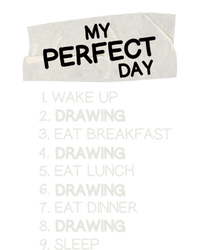 My Perfect Day Drawing Rest Day Painting Day Off Holiday Gift Sustainable Knit Beanie