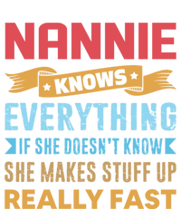 Nannie Knows Everything Mom Grandma Grand Mothers Day Gift Tote Bag