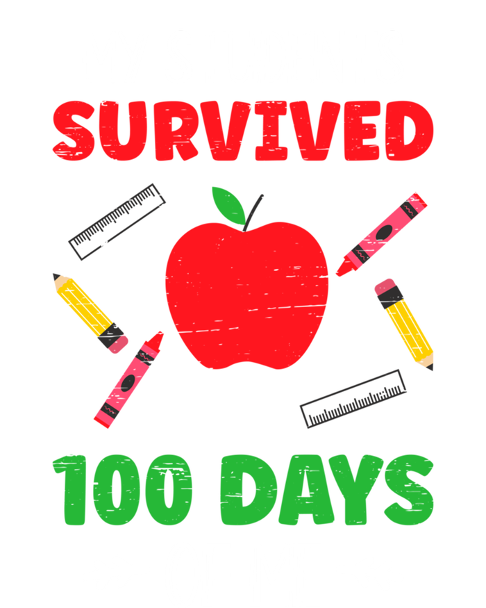 My Students Survived 100 Days Of Me Funny Teacher Gift T-Shirt