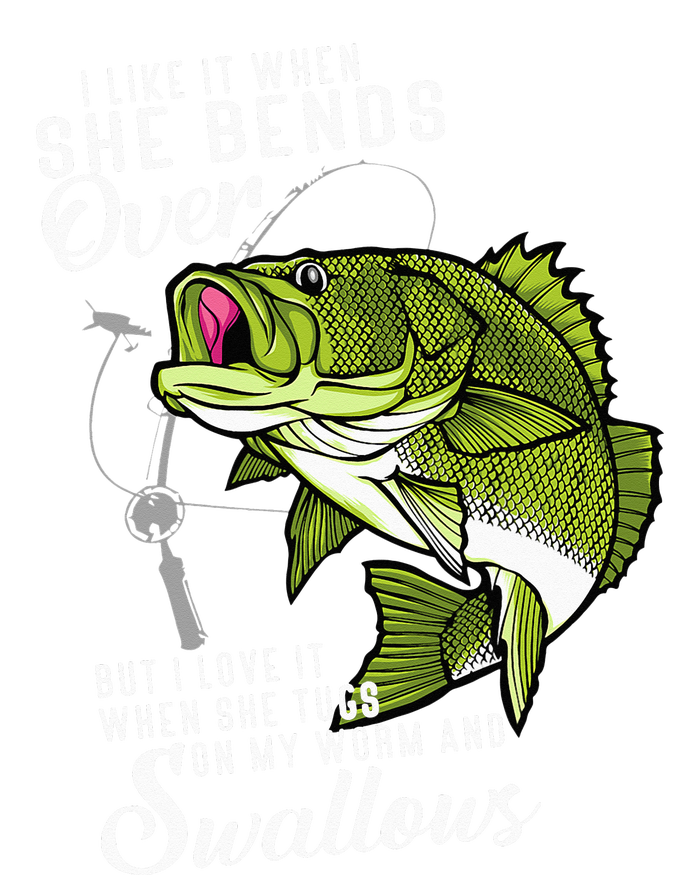 I Like It When She Bends Over Funny Fishing Father's Day Doggie Tank