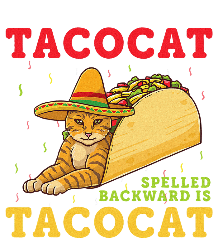 Tacocat Spelled Backwards Tacos And Cats Cinco De Mayo Cat T-Shirt