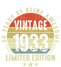 90 Year Old Vintage 1933 Limited Edition 90th Birthday Gift Ideas PosiCharge Competitor Tank