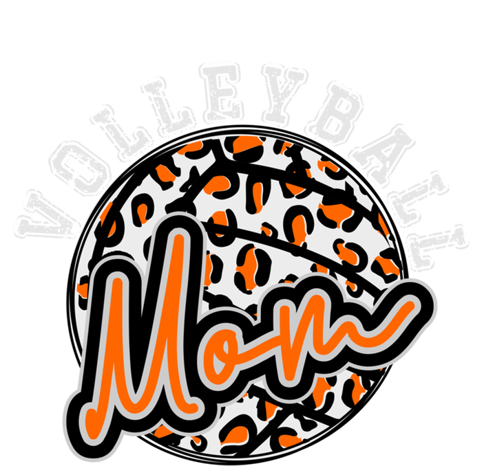 Leopard Cheetah Volleyball Orange Mom Funny Gift Trendy Gift Doggie Tank