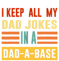 I Keep All My Dad Jokes In A DadABase Vintage Fathers Day T-Shirt