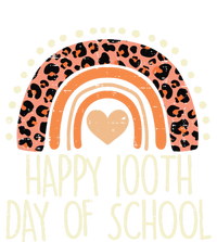 Leopard Rainbow Happy 100th Day School Cute 100 Days Teacher Gift Tank Top