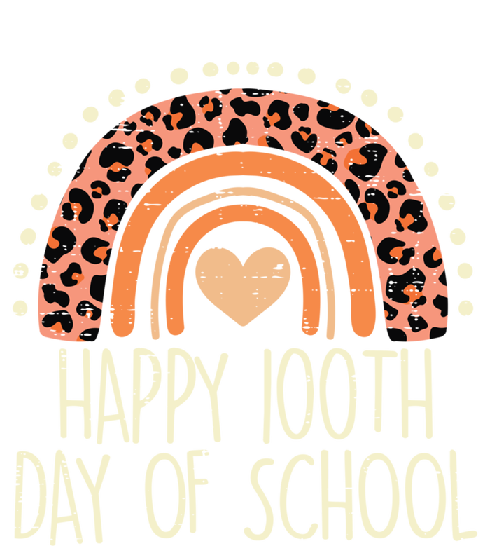 Leopard Rainbow Happy 100th Day School Cute 100 Days Teacher Gift Tank Top