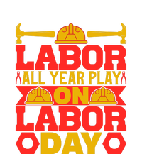 Labor All Year Play On Labor Day Gift Plumber Short Acrylic Beanie