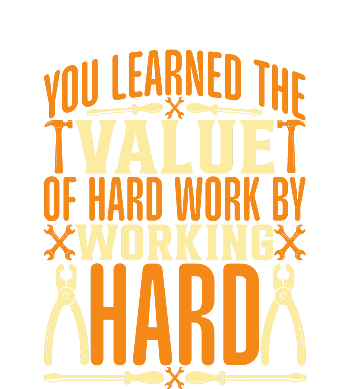 Value Of Hard Work By Working Hard Labor Day Gift Bumper Sticker