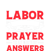 Labor Is The Only Prayer That Nature Answers Gift Labor Day Cropped Pullover Crew