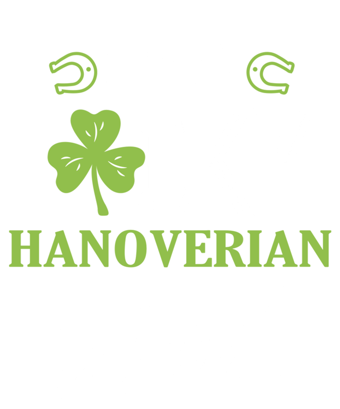 One Lucky Hanoverian Horse Dad Irish Horseback Riding Gift Tie-Dye T-Shirt