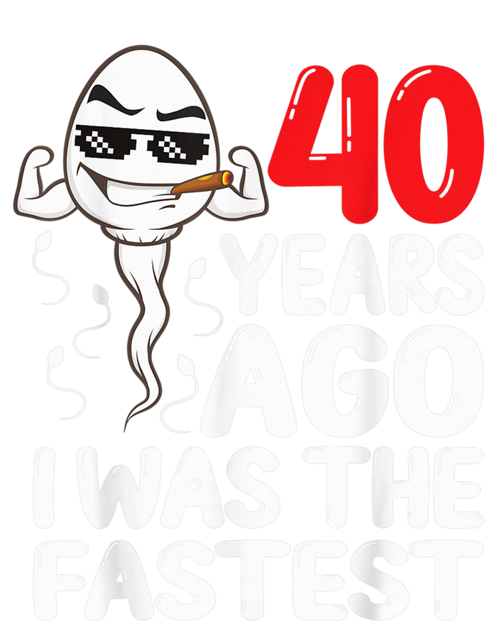  40th Birthday Gag dress 40 Years Ago I Was The Fastest Funny Premium T-Shirt