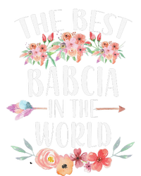 Best Babcia In The World Polish Grandma Floral Mother's Day T-Shirt