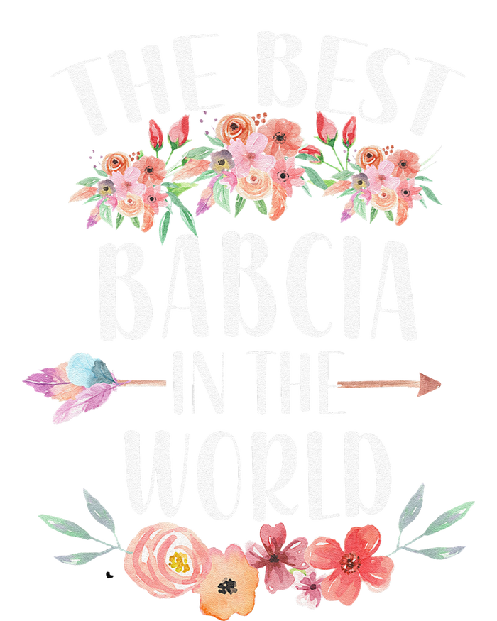 Best Babcia In The World Polish Grandma Floral Mother's Day T-Shirt