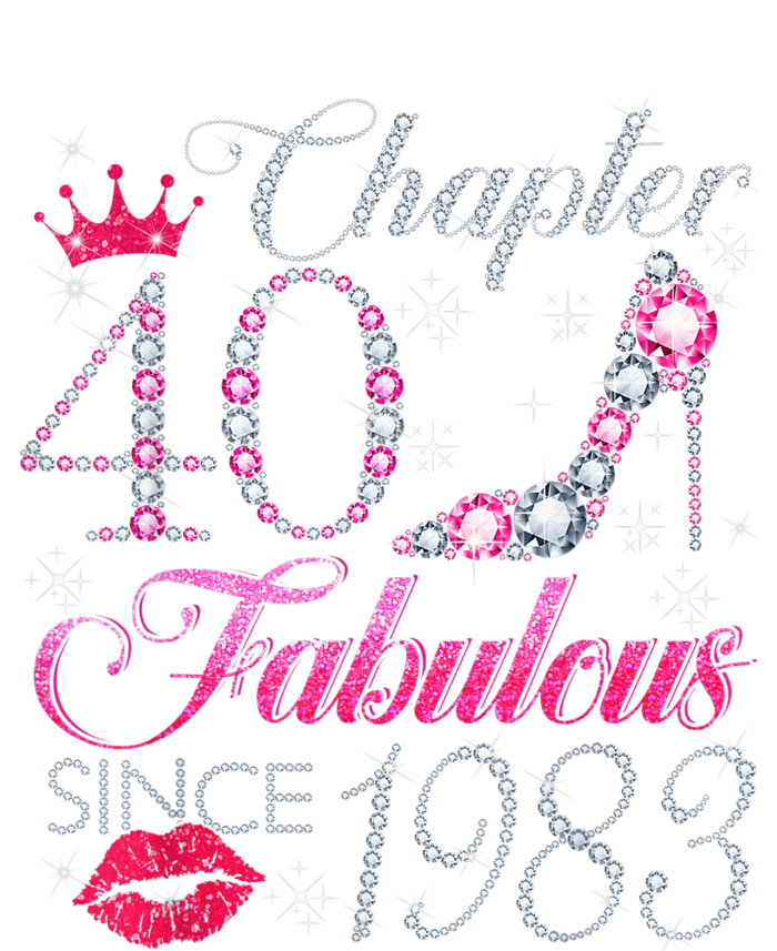 Chapter 40 Fabulous Since 1983 40Th Birthday Gift For Wo USA-Made Doggie Bandana