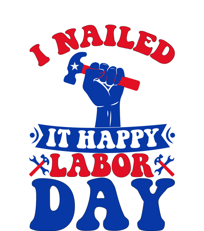 I Nailed It Happy Labor Day Gift Hooded Wearable Blanket