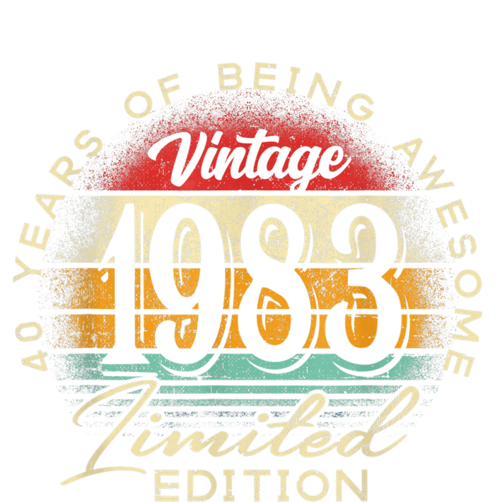 Vintage 1983 Limited Edition 40th Birthday 40 Year Old Gifts T-Shirt