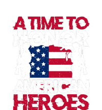 A Time To Honor Americas Heroes Memorial Day Gift Women's Crop Top Tee