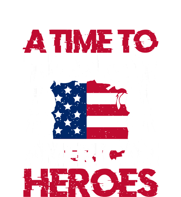 A Time To Honor Americas Heroes Memorial Day Gift Women's Crop Top Tee