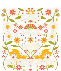 Mind Your Own Funny Hippie Mother's Day Floral Mom Mama T-Shirt