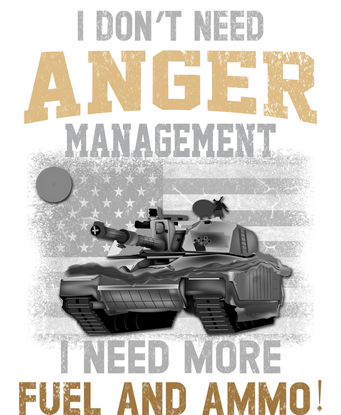 M1 Abrams Tank Funny Patriotic American Tanker Flag I Dont Need Anger Managemen Toddler Fine Jersey T-Shirt