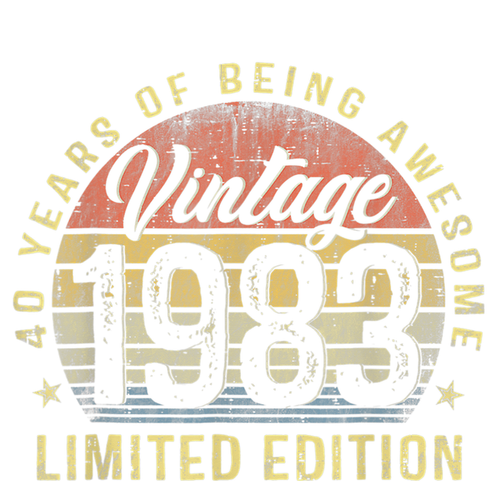 Vintage 1983 Limited Edition 40 Year Old Gifts 40th Birthday Premium Hoodie