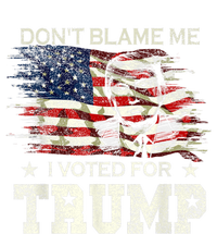 Don't Blame Me I Voted For Trump Distressed Vintage Flag Womens Cotton Relaxed Long Sleeve T-Shirt