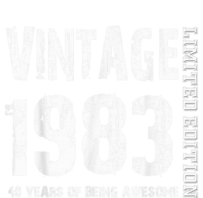 Vintage 1983 40 Years Of Being Awesome 40th Birthday Women’s Perfect Tri Rocker Tank