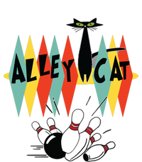 Retro Bowling Tee Vintage Bowler Alley Cat Vintage T-Shirt