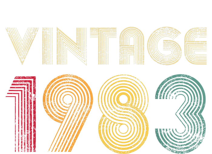 Vintage 1983 40th Birthday Gift Retro Shirt 40 Years Old T-Shirt