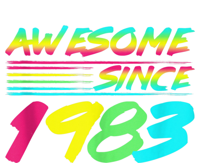 Awesome Since 1983 80s Retro 40th Birthday T-Shirt