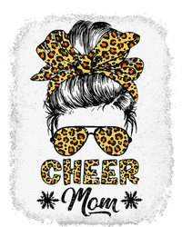 Cute Messy Bun Cheer Mom Funny Leopard Bandana Mother's Day T-Shirt