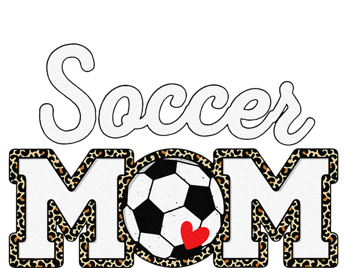 Cute Soccer Mom Leopard Print Mothers Day T-Shirt